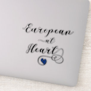 Europäer im Herzen Europas, Europhile Aufkleber