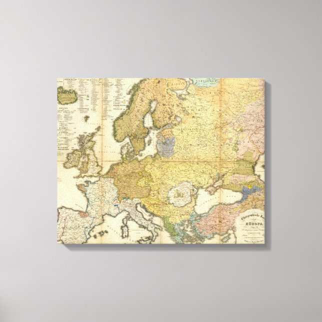 Europäische Ethnografie Leinwanddruck (Vorderseite)