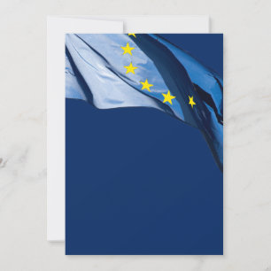 Europäische Flagge Einladung