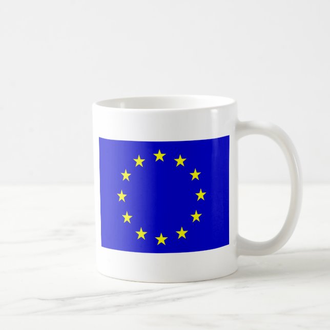 Europäische Flagge Kaffeetasse (Rechts)