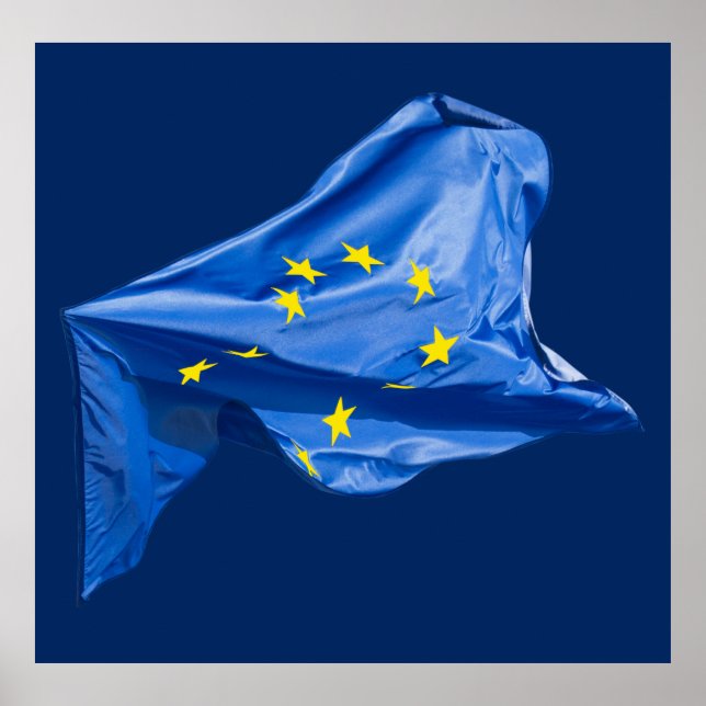 Europäische Flagge Poster (Vorne)