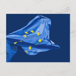 Europäische Flagge Postkarte