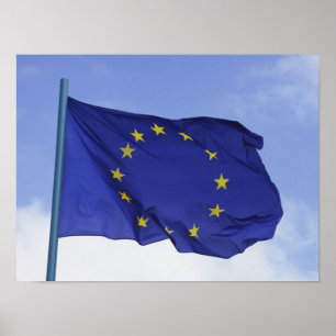 Europäische Flagge RF) Poster