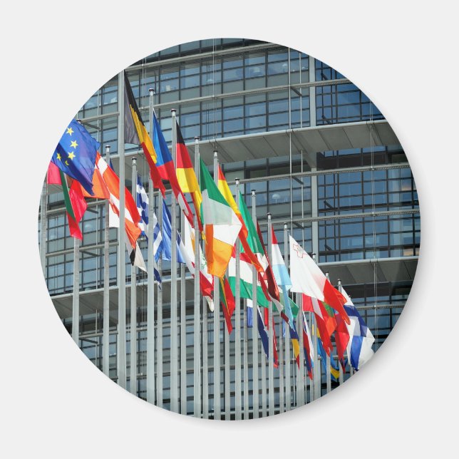 Europäische Flaggen Magnet (Vorne)