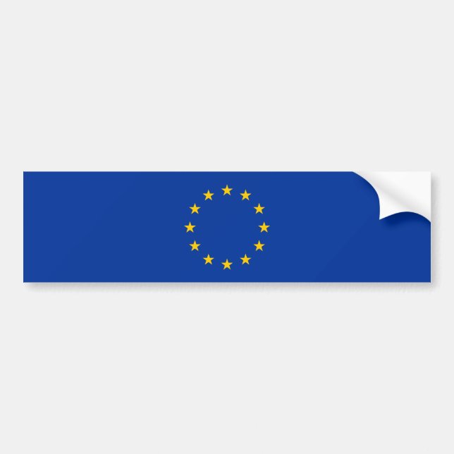 Europäische Gewerkschaft Autoaufkleber (Vorne)