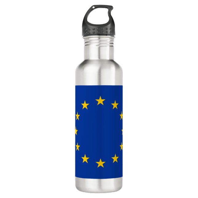 Europäische Gewerkschaft (EU) (Europa) Edelstahlflasche (Vorderseite)