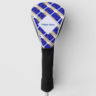 Europäische Gewerkschaft - EU-Flagge - Blaue Perso Golf Headcover