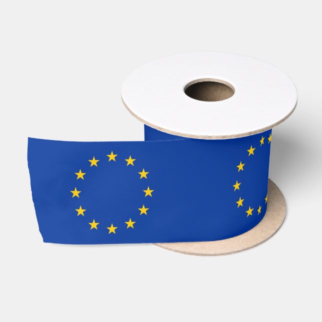 Europäische Gewerkschaft EU-Flagge Satinband (Spule)