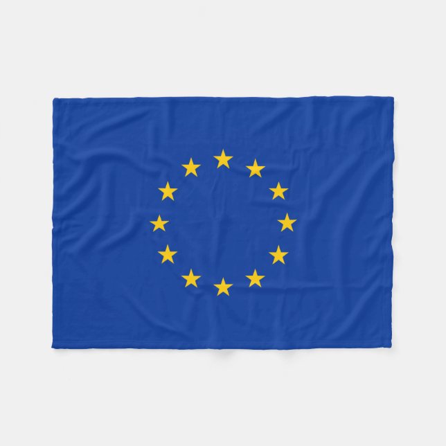 Europäische Gewerkschaft EU kennzeichnen Europa Fleecedecke (Vorderseite (Horizontal))