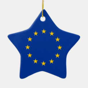 Europäische Gewerkschaft - EU kennzeichnen Keramikornament