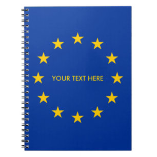 Europäische Gewerkschaft EU kennzeichnen Notizblock