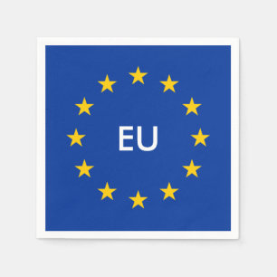 Europäische Gewerkschaft EU kennzeichnen Serviette
