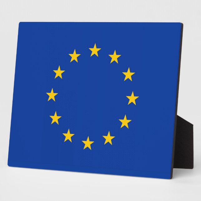 Europäische Gewerkschaft-Flag-Plaque Fotoplatte (Seite)