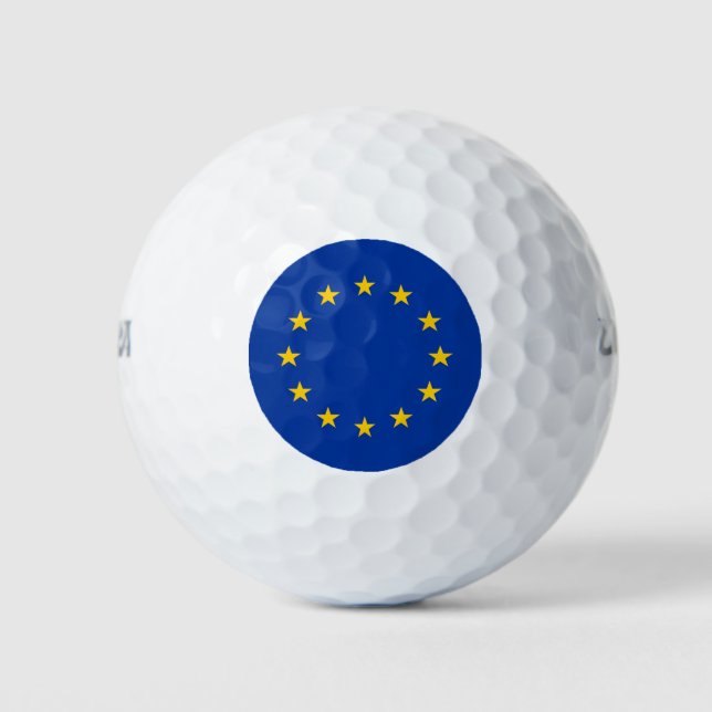 Europäische Gewerkschaft-Flagge Golf Balls Golfball (Vorderseite)