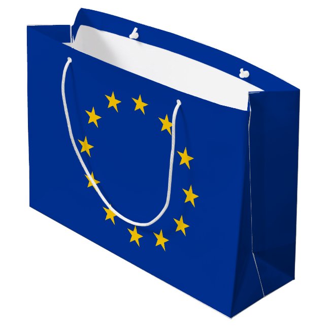 Europäische Gewerkschaft Große Geschenktüte (Rückseite Schrägansicht)