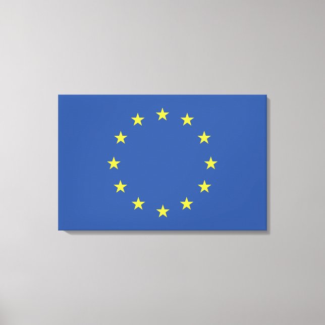 Europäische Gewerkschaft Leinwanddruck (Vorderseite)