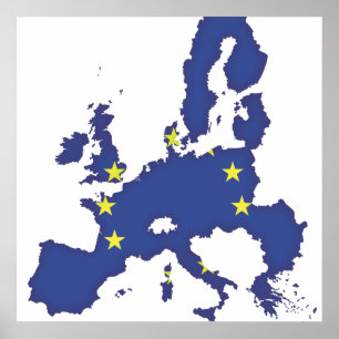Europäische Gewerkschaft Poster