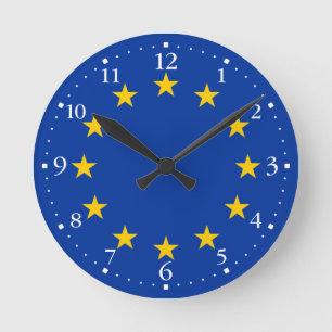 Europäische Gewerkschaft Runde Wanduhr