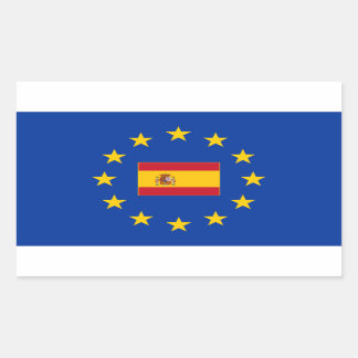 Europäische Gewerkschaft Spanien Rechteck Aufklebe Rechteckiger Aufkleber