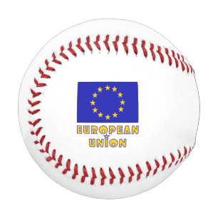 Europäische Gewerkschaft und EU-Flagge Personalisi Baseball