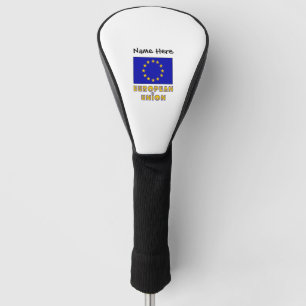 Europäische Gewerkschaft und EU-Flagge Personalisi Golf Headcover