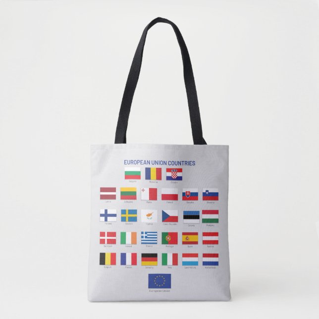 Europäische Gewerkschaften Flaggen der EU-Länder Tasche (Vorderseite)