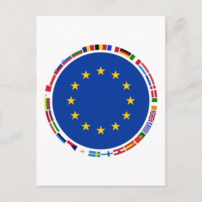 Europäische Gewerkschaften Postkarte (Vorderseite)