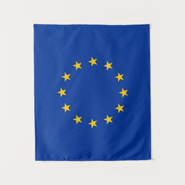 Europäische Gewerkschafts-Flagge E. - Wandteppich (Vorderseite)