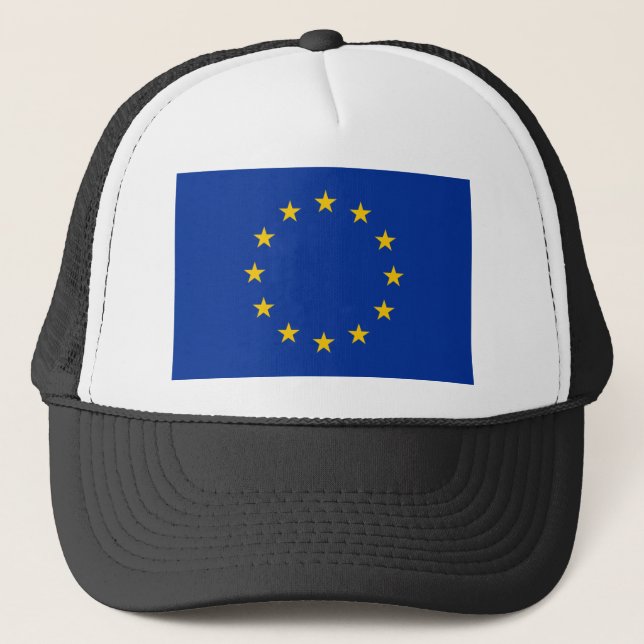 Europäische Gewerkschafts-Flagge Truckerkappe (Vorderseite)