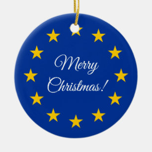 Europäische Gewerkschaftsflagge kundenspezifische Keramik Ornament