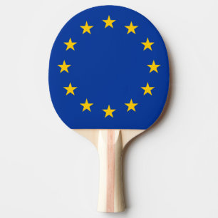 Europäische Gewerkschaftsflagge Ping pong Paddel   Tischtennis Schläger