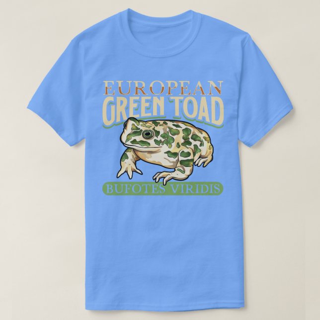 Europäische Grüne Toad T-Shirt (Design vorne)
