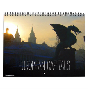 Europäische Hauptstädte 2027 (mit Orten) Kalender