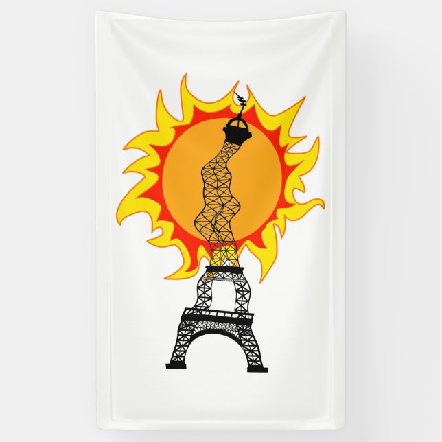 Europäische Hitzewelle Banner (Vertikal)