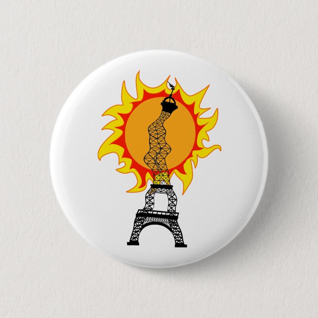 Europäische Hitzewelle Button (Vorderseite)