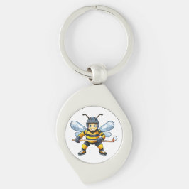 Europäische Honigbiene (Apis mellifera) Schlüsselanhänger