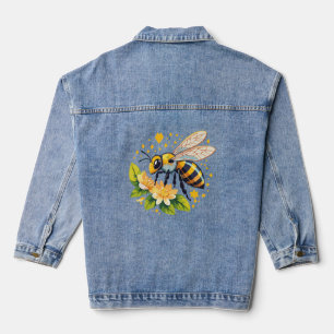 Europäische Honigbiene Jeansjacke