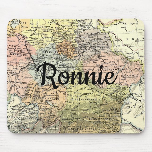 Europäische Karte für die Antike Mousepad (Vorne)