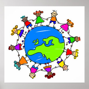 Europäische Kinder Poster