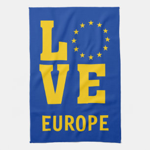 Europäische LIEBE für Gewerkschaft Küchentuch