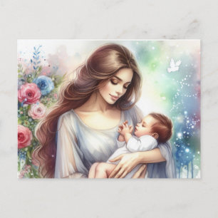 Europäische Mama 9 Postkarte