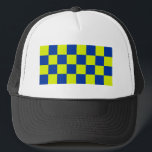 Europäische Polizei färbt viereckigen Sicherheitst Truckerkappe<br><div class="desc">Europäische Polizeifarben Viereckiges Sicherheitsmuster</div>