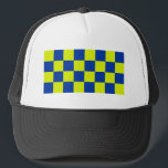 Europäische Polizei färbt viereckigen Sicherheitst Truckerkappe<br><div class="desc">Europäische Polizeifarben Viereckiges Sicherheitsmuster</div>