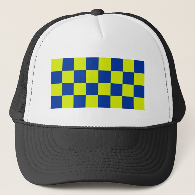 Europäische Polizei färbt viereckigen Sicherheitst Truckerkappe (Vorderseite)