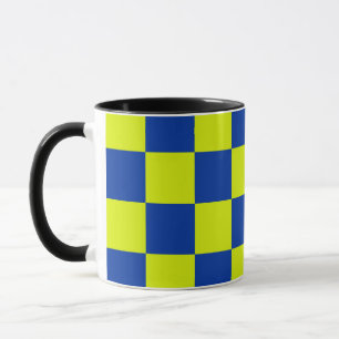 Europäische Polizeiautos Viereckfarben Tasse