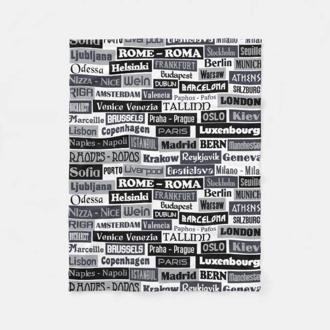 Europäische Reisend-Fleecedecke Fleecedecke (Vorderseite)