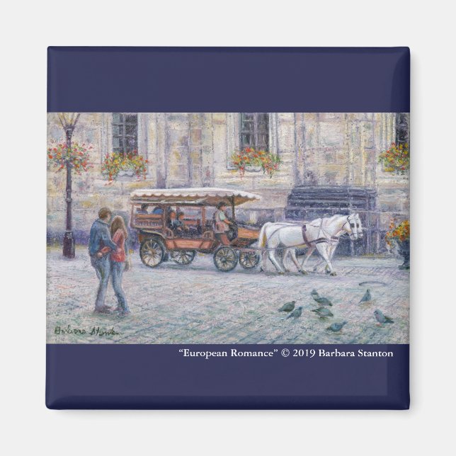 "Europäische Romance" Magnet (Vorne)