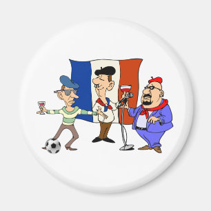 Europäische Schale - Fan-Frankreich-Ball des Magnet