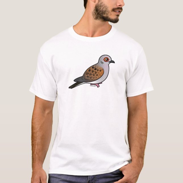 Europäische Schildkröte-Taube T-Shirt (Vorderseite)