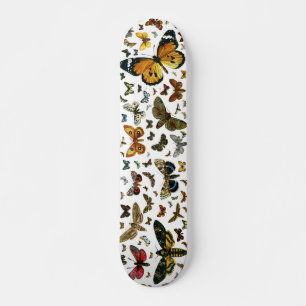 Europäische Schmetterlingskollage Skateboard